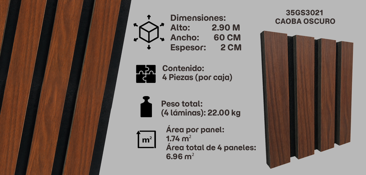35GS3021 — Caoba Oscuro