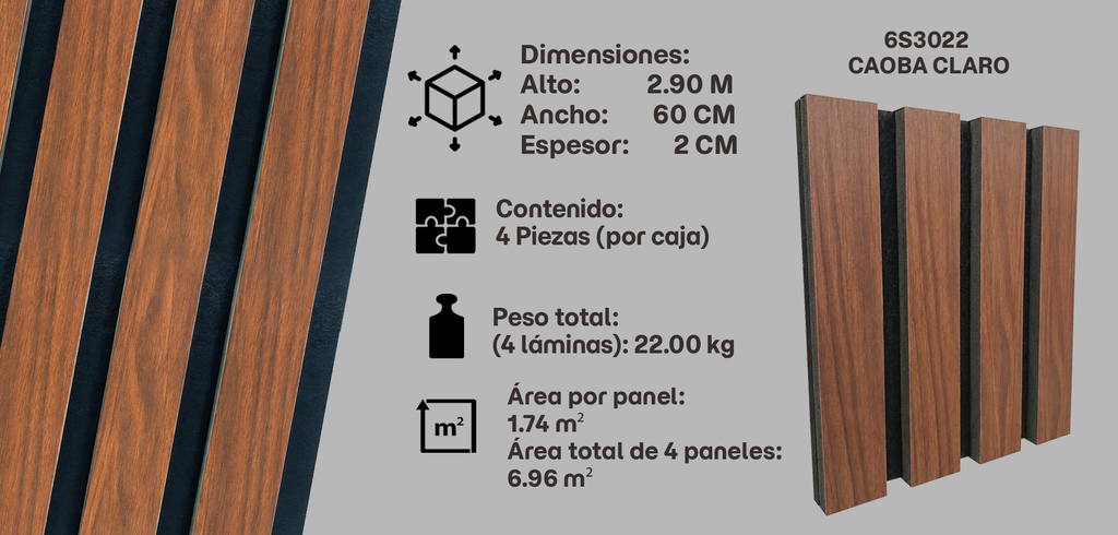 6S3022 — Caoba Claro
