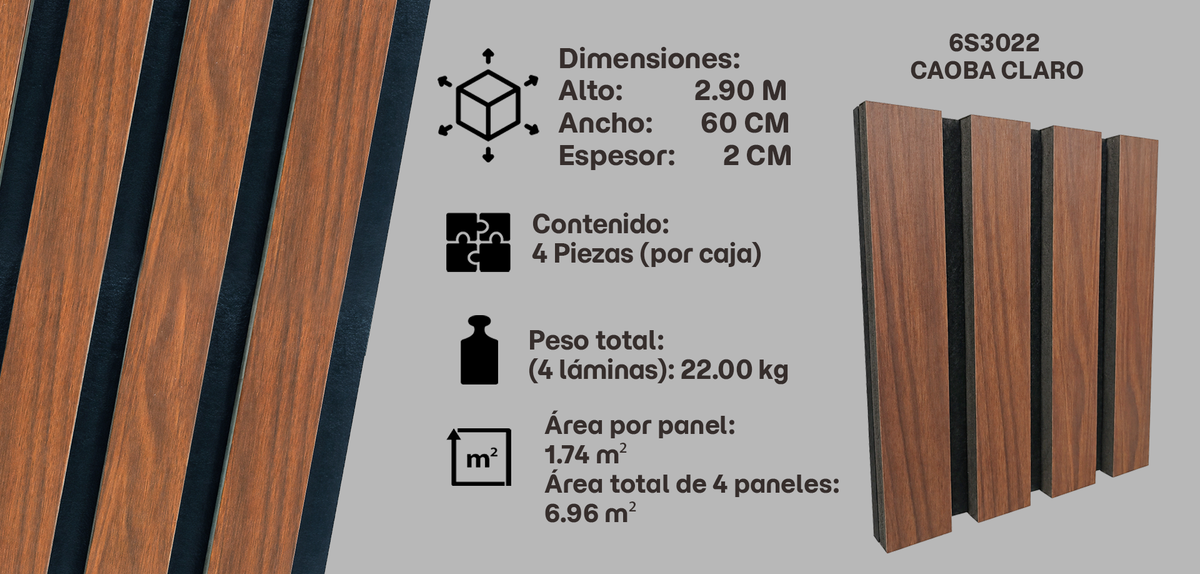 6S3022 — Caoba Claro